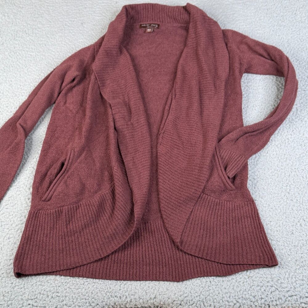 BAREFOOT DREAMS CozyChic Cardigan Womens XS Shawl Collar Open Front Sweater 452